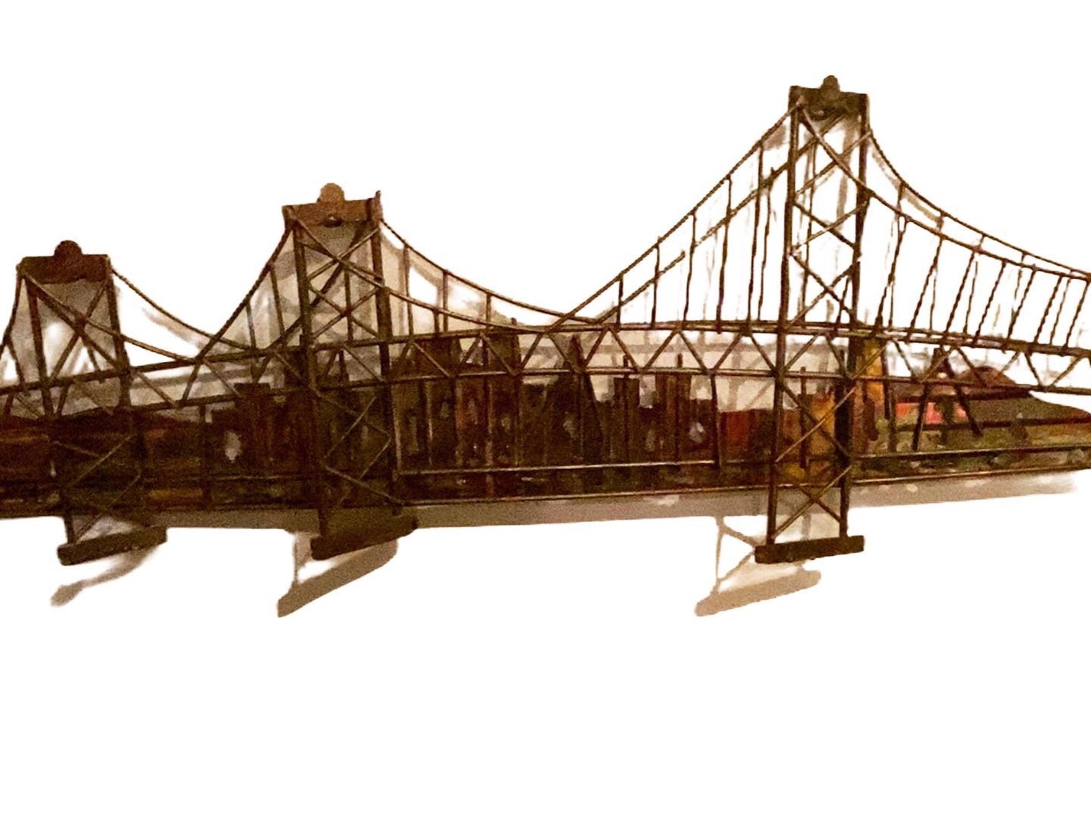 Brutalist MCM Copper Bridge Wall Sculpture Etsy
