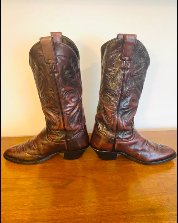 Retro Women’s Justin  Cowboy Boots Size 6.5-7, Vi… - image 3