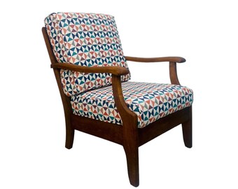 Mid Century Modern Walnut Accent Chair