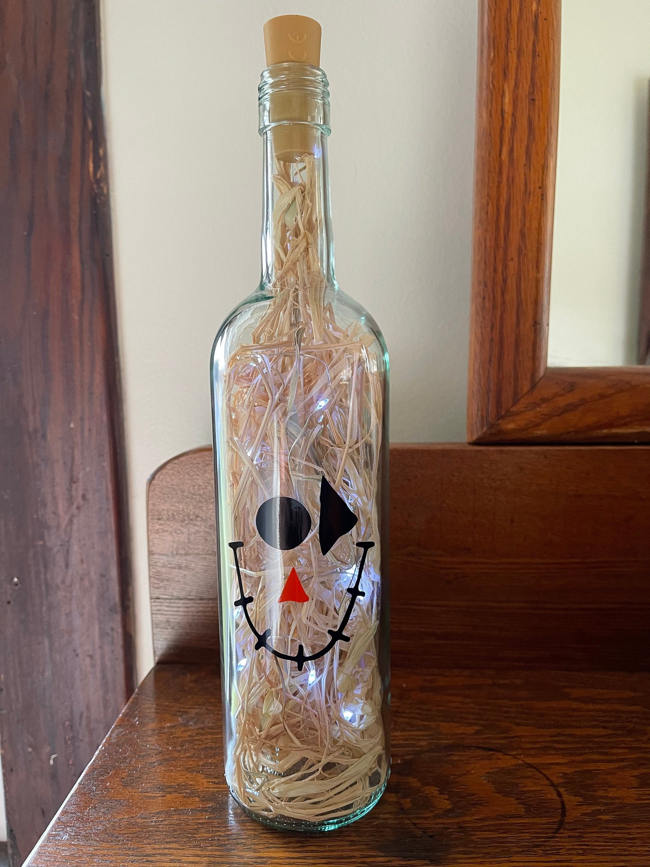 Decorated Wine Bottles Etsy