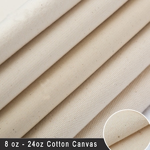 Baumwoll-Canvas, 100% Baumwolle, Taschenstoff, Basteln, Polsterstoff, ungebleichtes, umweltfreundliches, veganes Material