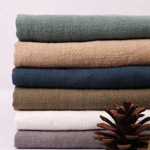 Gewaschener Ramie Stoff, Dünner Ramie Stoff, Sommer Ramie Stoff, Naturstoff, Ramie Leinen, Vintage Stoff, atmungsaktiver Stoff, Um den halben Meter