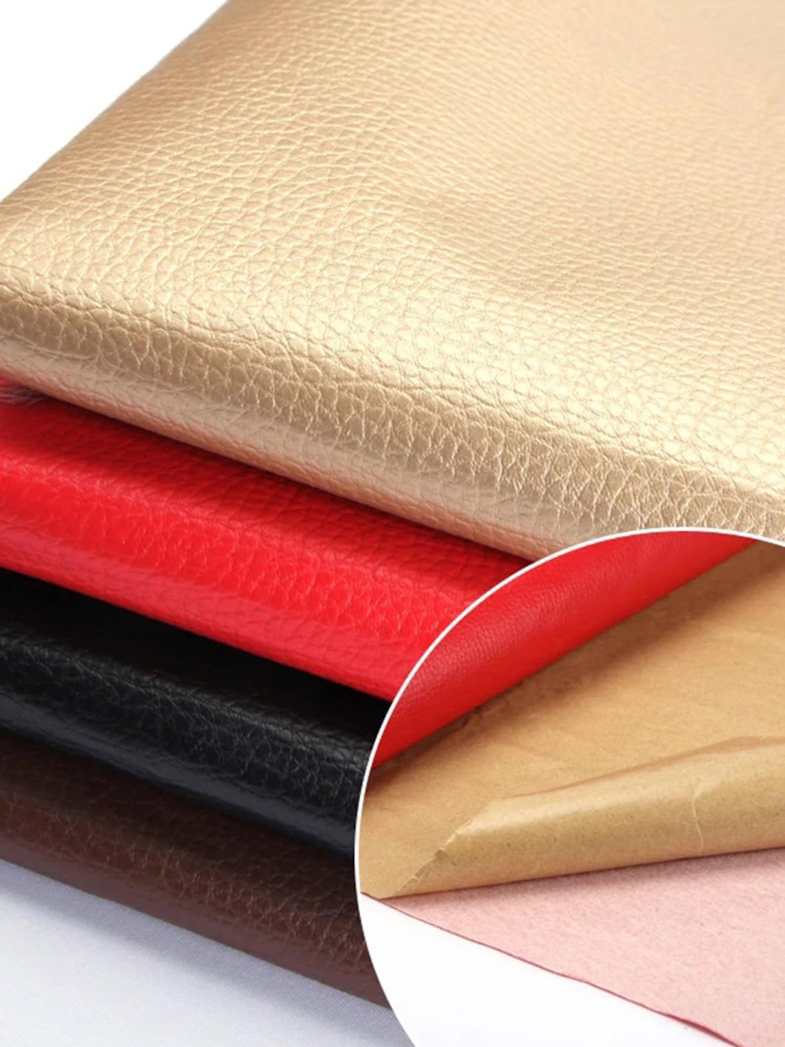 Selfadhesive Leather Fabric, Artificial Leather, Sofa Leather Fabric