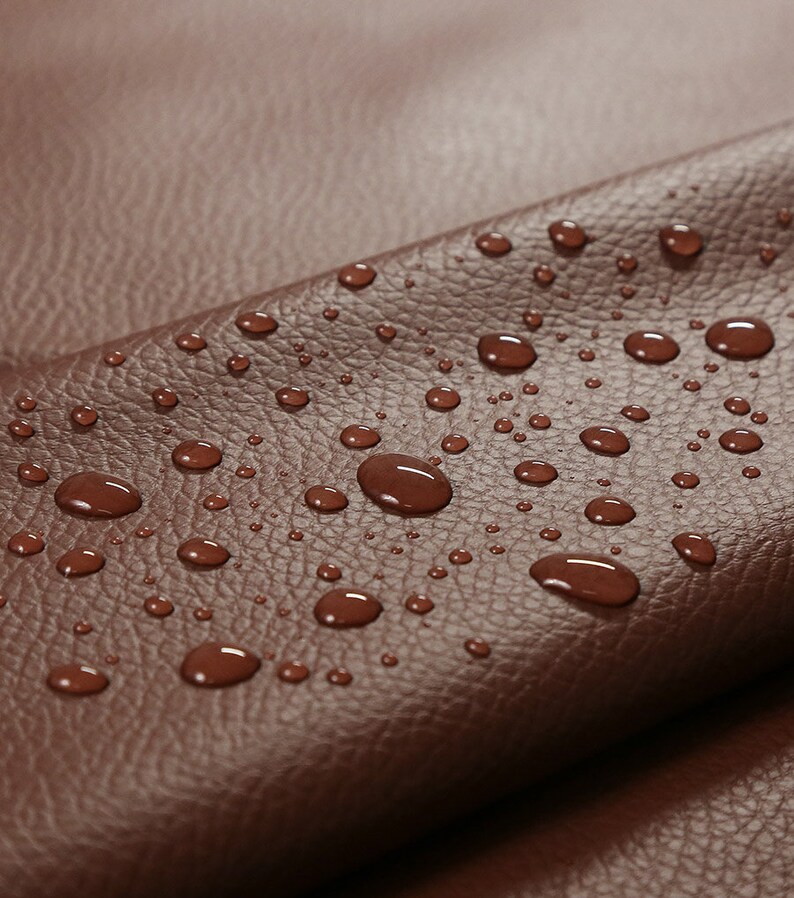 Self-Adhesive Leather Fabric, Faux Leather Fabric, Sofa Leather Fabric, Artificial Leather, Upholstery Fabric, By the Half Yard image 3