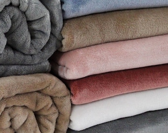 Thick Flannel Fabric, Double-Sided Fleece Fabric, Coral Fleece Fabric, Warm Pants Fabric, Baby Plush Fabric, Bed Sheet Fabric, By The Yard