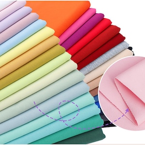 Sweatshirt fabric, Cotton Knit Fabric, Knitted Fabric, Jersey Knit Fabric, Spring/Summer Stretch Sweather Fabric, By the Half Yard
