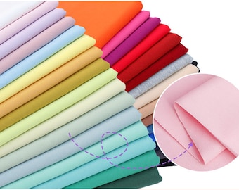 Sweatshirt fabric, Cotton Knit Fabric, Knitted Fabric, Jersey Knit Fabric, Spring/Summer Stretch Sweather Fabric, By the Half Yard