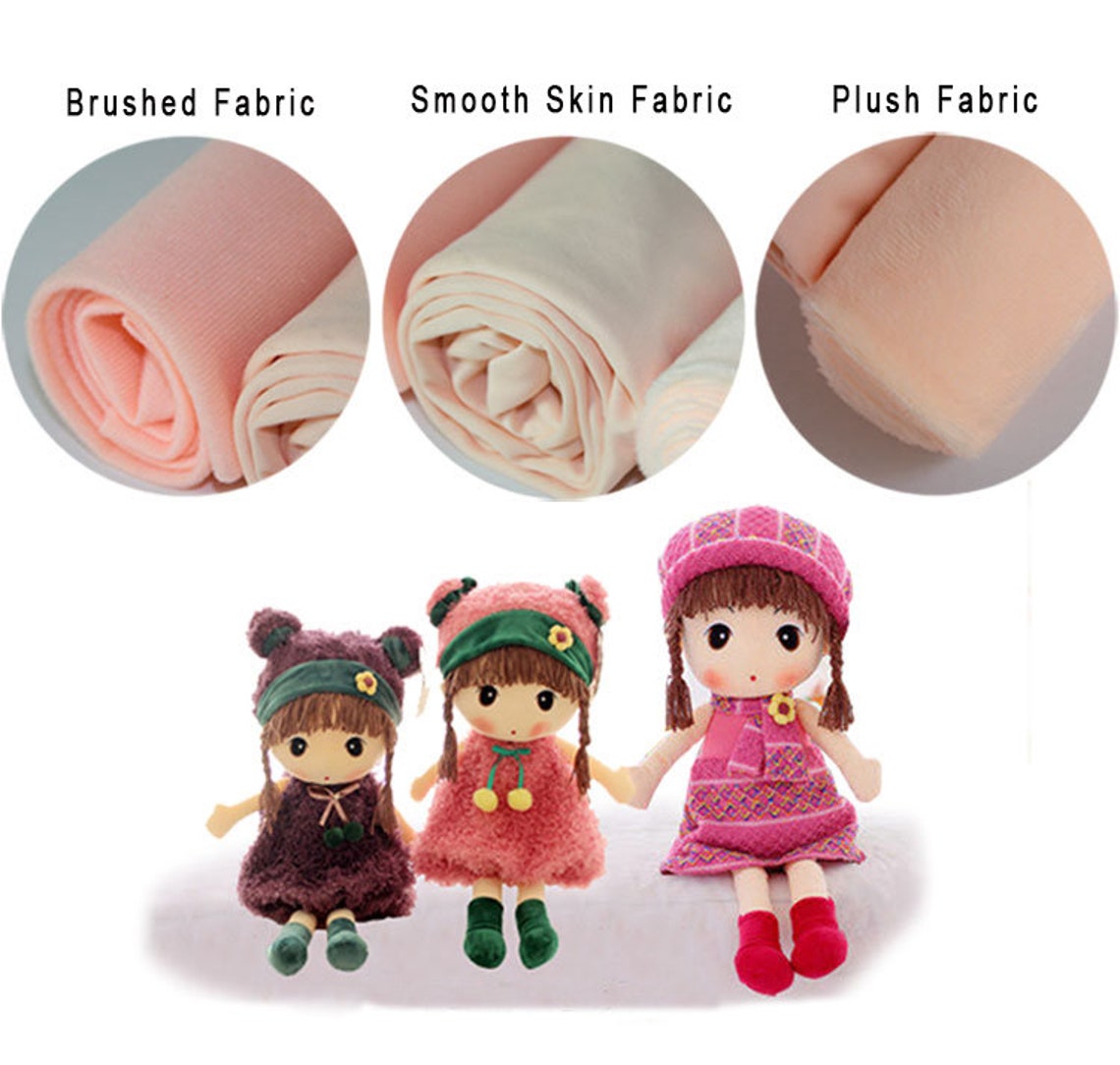 Doll Skin Fabric 5 Colors Available Doll Body Fabric Art Etsy Canada