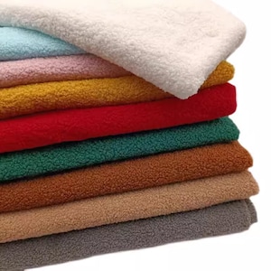 Teddy Plush Fabric, Sherpa Fabric, Fleece Fabric, By The Half Yard