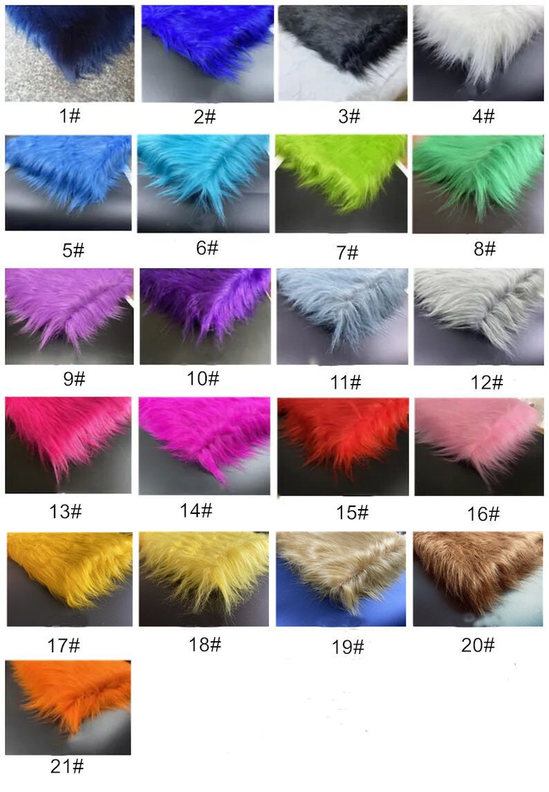 Plush Fabric, 12cm Long Fluffy Fabric, Faux Fur Fabric, Long Pile Fur