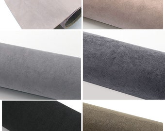 Self-Adhesive Faux Suede Fabric, Stretch Faux Suede Fabric, Microsuede Fabric, Suedette,  Upholstery Fabric, By the Half Yard