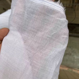 Ramie-Stoff, 100% natürliches reines Ramie-Öko-Gewebe, dünnes Ramie-Gewebe, eine Art Hanf oder reiner Leinenstoff, halber Hof