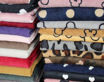 Corduroy Fabric, Soft Corduroy, Solid Color and Print Corduroy, Apparel Fabric, Winter Fabric, By The Half Yard