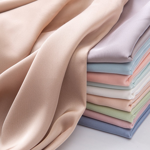 Silk Elastic Satin Color Fabric Swatch Silk Elastic Satin Color Fabric Swatch