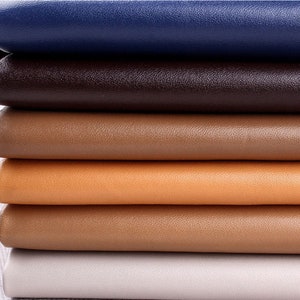 Faux Leather Fabric, Artificial Leather Fabric, Small Textured PU Leather Fabric, NAPPA Grain Pattern, Upholstery Fabric, By The Yard