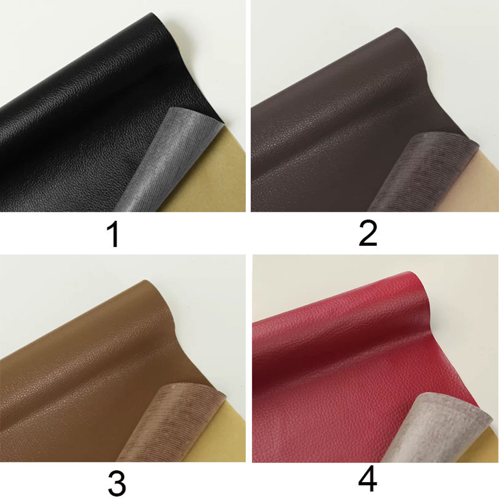 Selfadhesive Leather Fabric, Artificial Leather, Sofa Leather Fabric