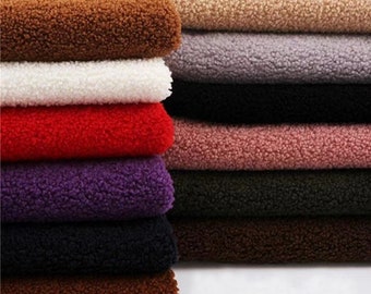 Tela de peluche, tela sherpa, tela para juguetes, tela para ropa, tela para tapicería, por media yarda