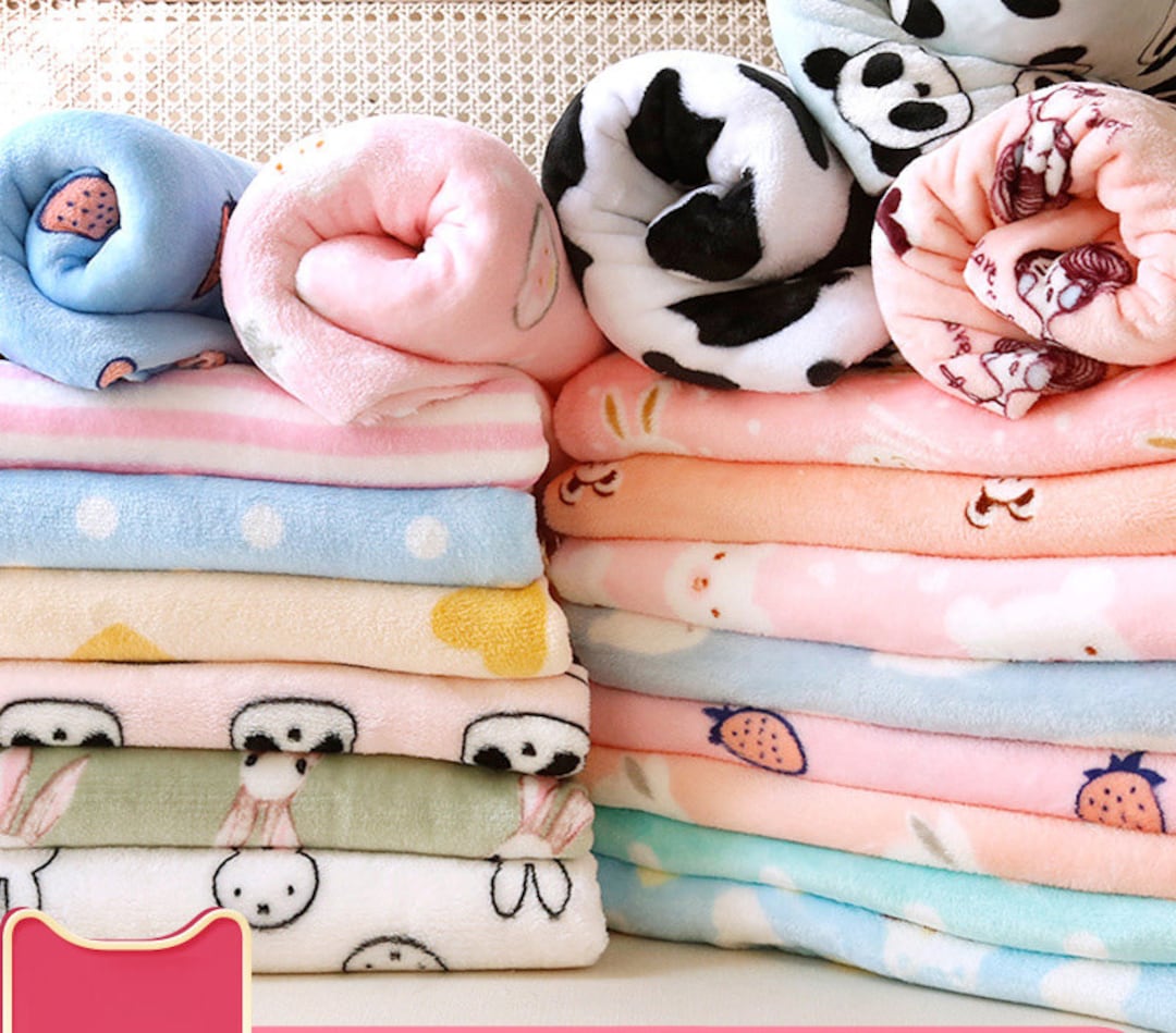 Doublesided Flannel Fabric,cows Flannel Fabric, Warm Plush Fabric