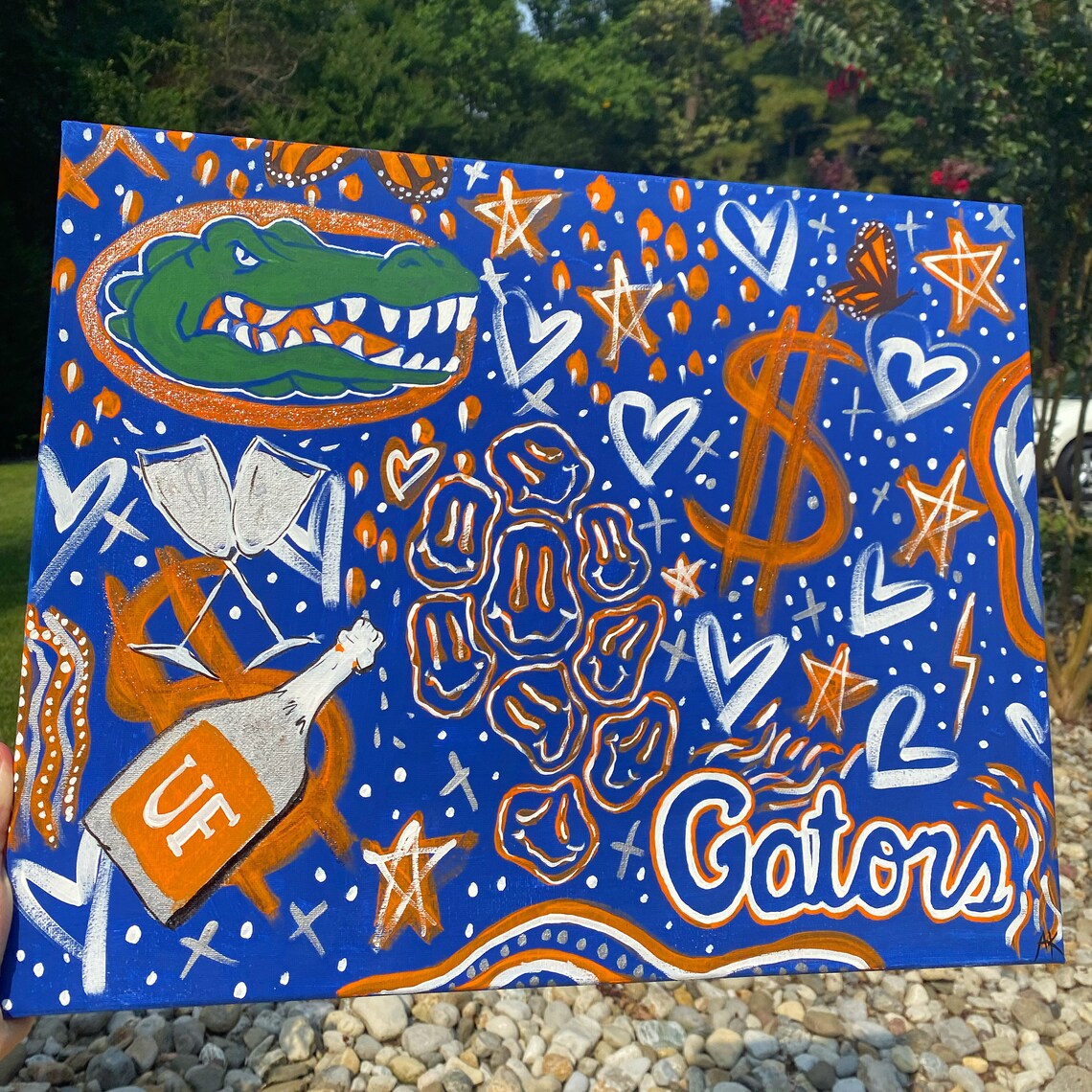 Custom College Logo Canvas Etsy