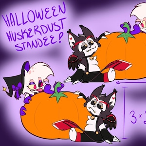 HuskerDust Hazbin Hotel Halloween Mini Standee