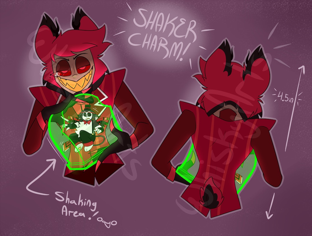 Alastor and Husk Hazbin Hotel Shaker Charm - Etsy