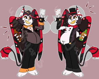 Husk Hazbin Hotel Doble Cara 2 en Charm