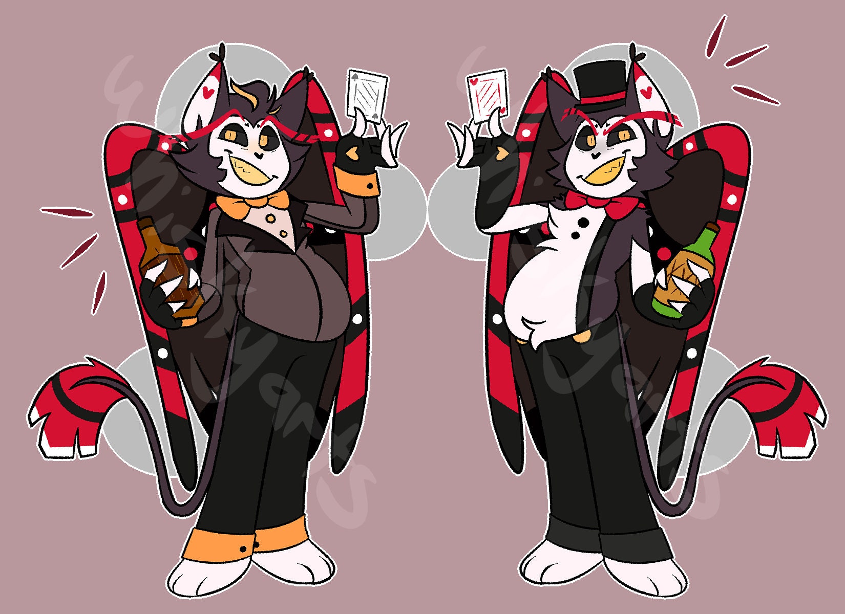 Husk Hazbin Hotel Double Sided 2in Charm - Etsy