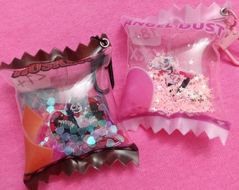 Charms para bolsa de caramelos de Hazbin Hotel Husk + Angel