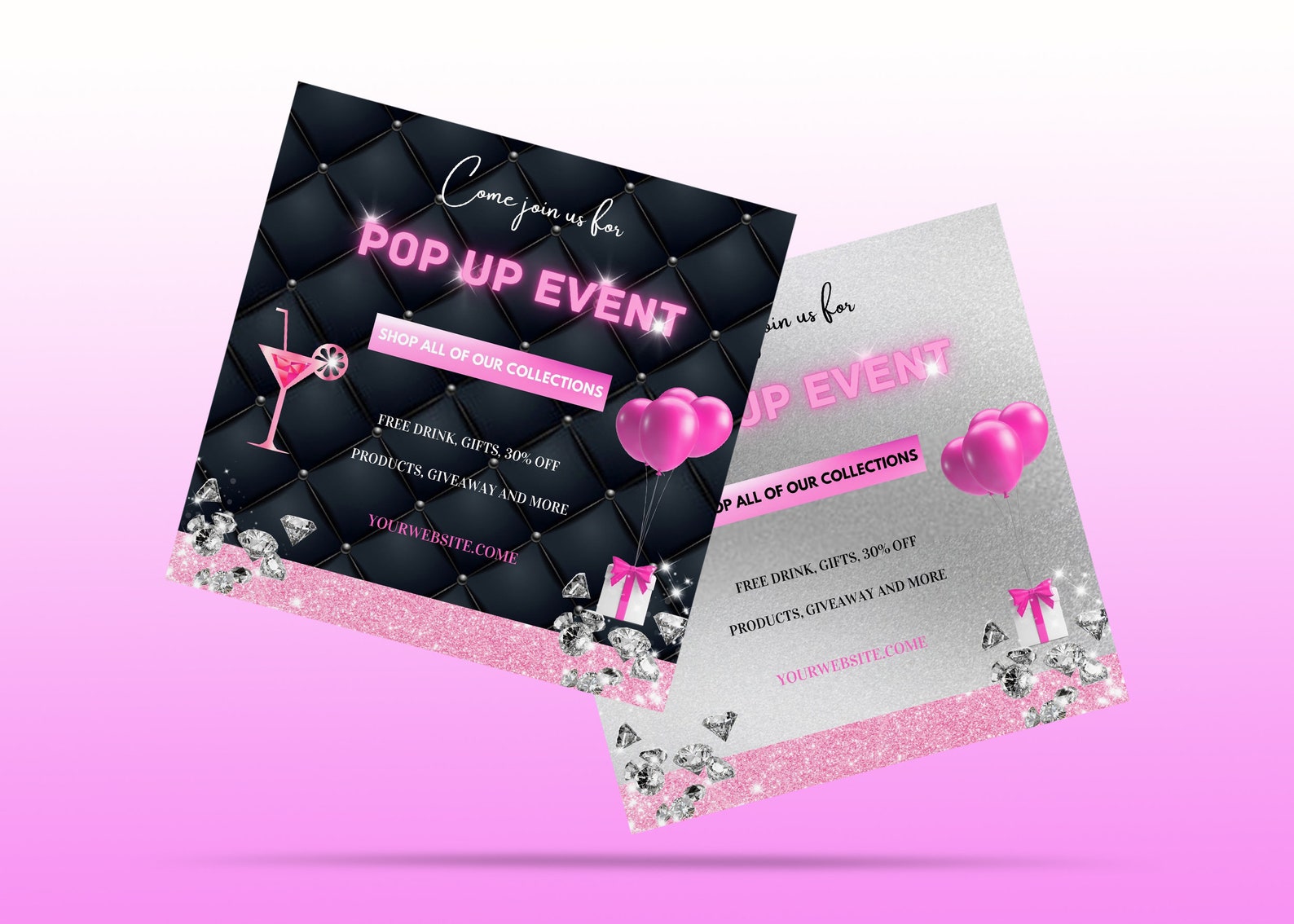 Pop up shop flyer event sales announcement Pop up event | Etsy