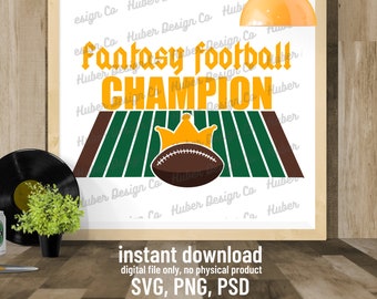 Fantasy Football Campion design | INSTANT DOWNLOAD DESIGN | Cricut cut file | Fantasy Football | svg, png, psd