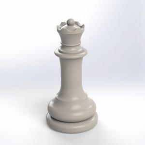 Queen Chess Piece w/ Hidden Compartment 3D Print File