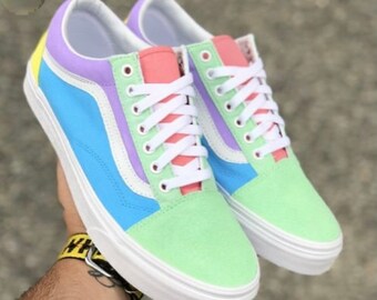 old school colorful vans
