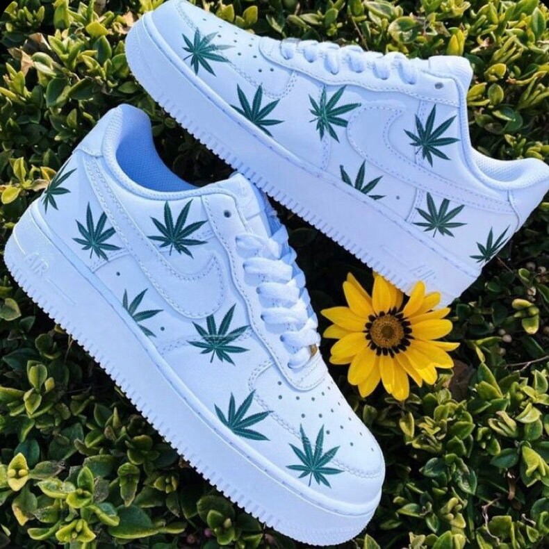 La nuestra Buzo Convención Custom air force 1 weed - Etsy España