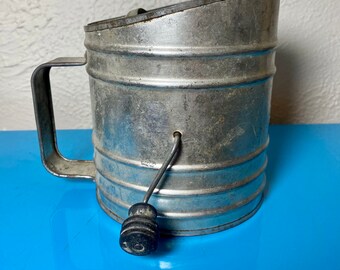 Vintage ACME Tin Flour Sifter