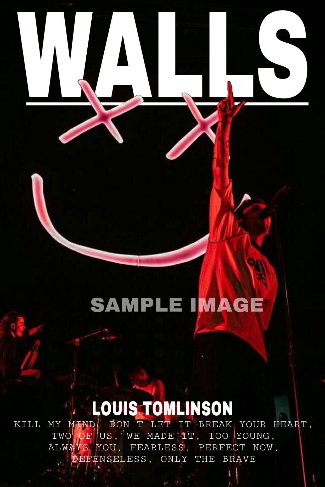 DIGITAL DOWNLOAD Louis Tomlinson Walls Poster Print Etsy