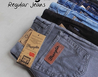 Vintage Wrangler Denim Jeans Mid Waist Straight Regular Leg