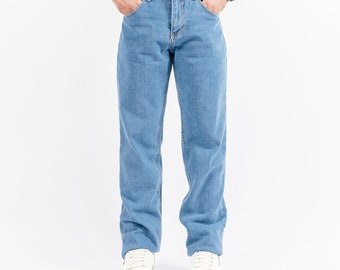 Vintage Men's Denim Jeans Regular Pants