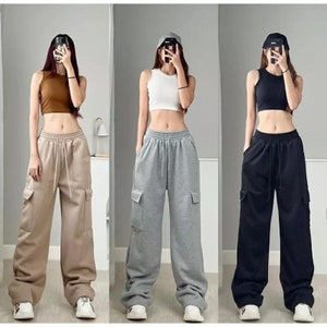 Jogger Pants Cargo Streetwear Sports Casual Women Pants zdjęcie 1