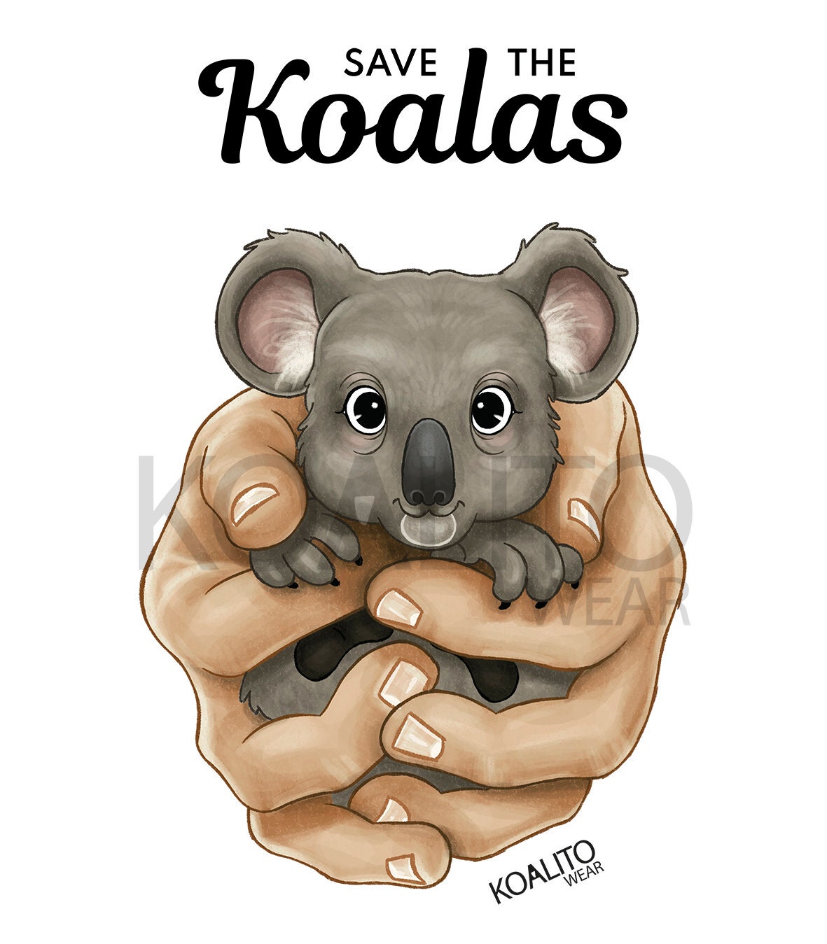 SAVE THE KOALAS koala print affiche Etsy