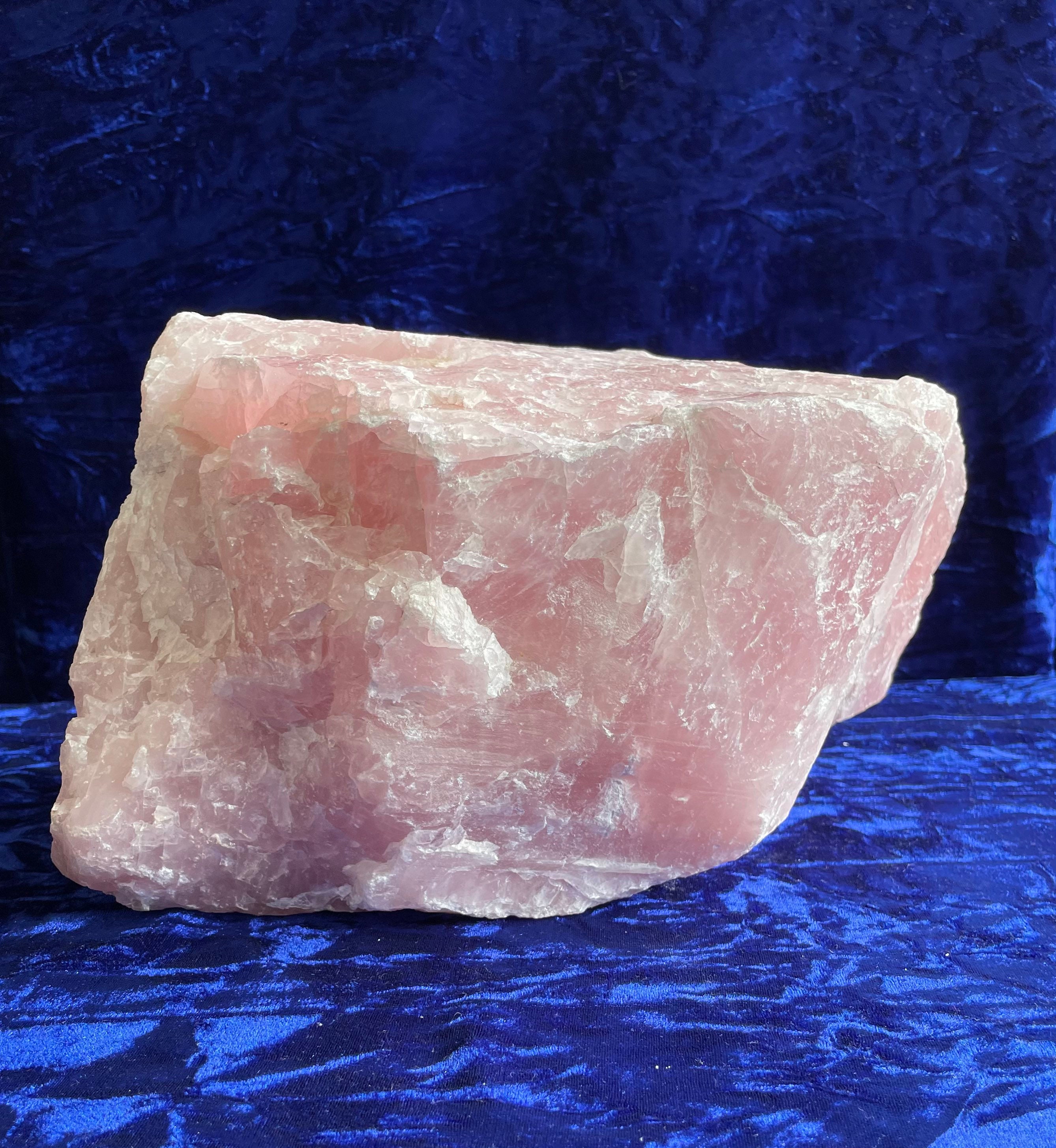 Rose Quartz Boulder Rose Quartz Raw Rough Crystal Rose Etsy UK