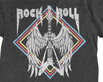 Rock & Roll t-shirt - Graphic tee shirt - Music lover tee - Guitar shirt - Songwriter t-shirt - Rock n Roll - Unisex shirt