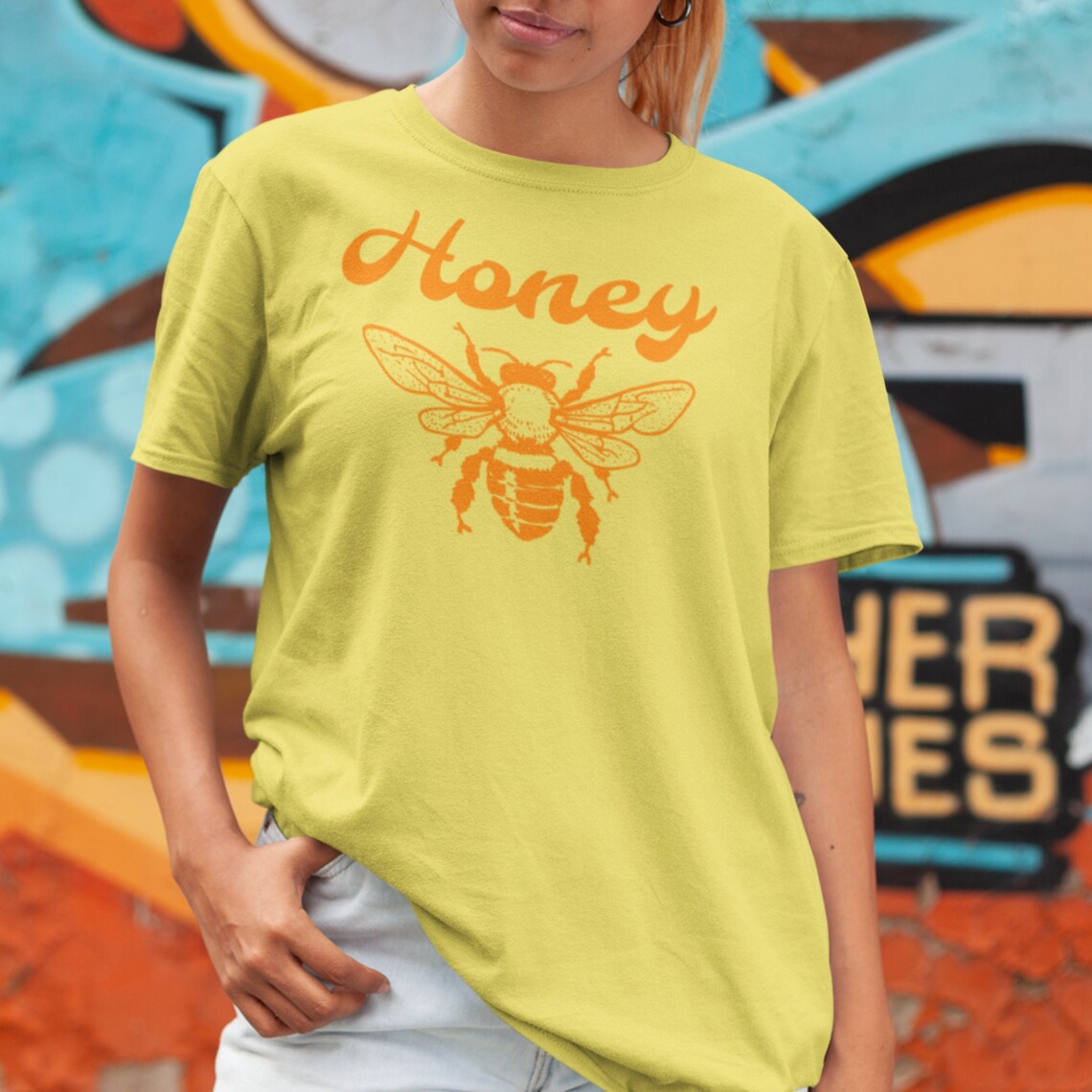 Honey Bee Shirt Bee Tshirt Nature Shirt Summer Shirt Gift Etsy