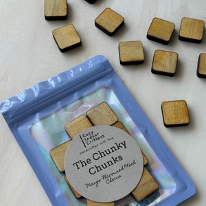 The Chunky Chunks - Mastigáveis de madeira de manga para hamsters/porquinhos-da-índia/coelhos