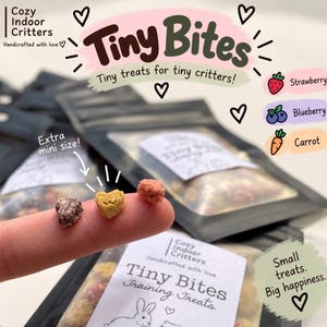 Tiny Bites - rabbit bunny / hamster / mouse / rat / Guinea pig training treats