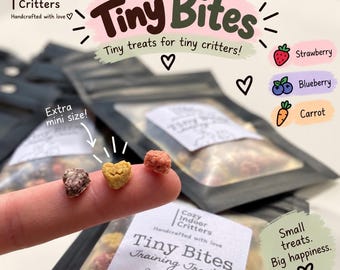 Tiny Bites - rabbit bunny / hamster / mouse / rat / Guinea pig training treats