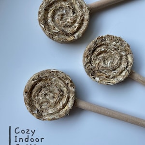 Banana marshmallow root Rabbit lollipops! 3pk - rabbit / hamster / rat treats