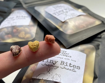 Tiny Bites – Trainingssnacks für Kaninchen, Hamster, Mäuse, Ratten und Meerschweinchen