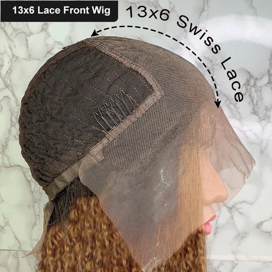 ANA Wig // Lace Frontal Wig 13x6 Chocolate Shaded Kinky - Etsy