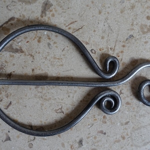 Garment pin iron LARP Middle Ages Viking