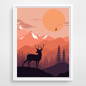 Illustration Mountain 30x40cm part 2/3